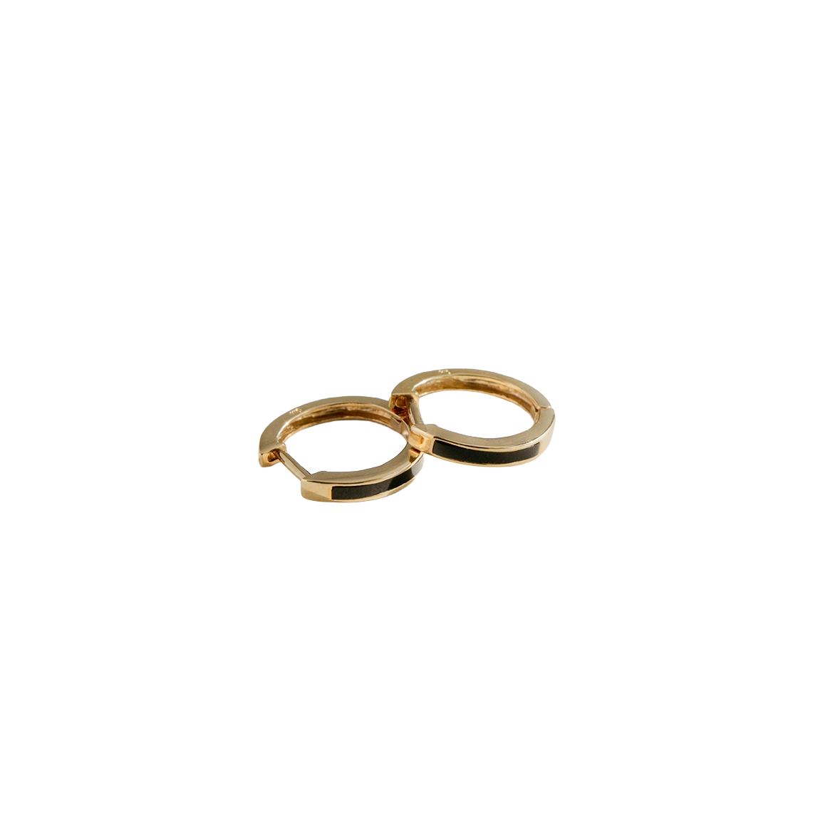 STAR JEWELRY GIRL K10ゴールド ラインピアス オニキス STAR JEWELRY