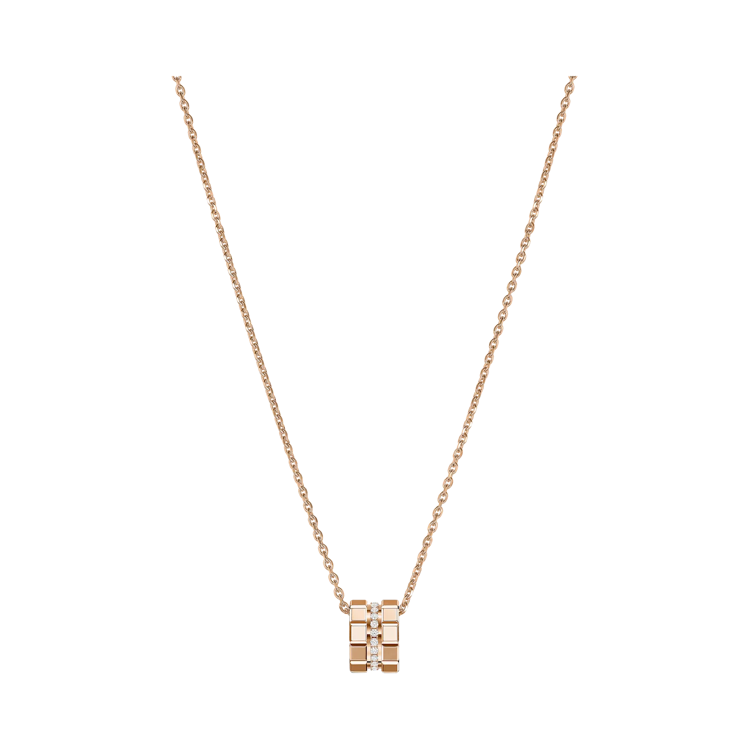美品 キューブモチーフネックレス レディースショパールローズゴールド Chopard ショパール アイスキューブ ローズゴールド ネックレス 797005