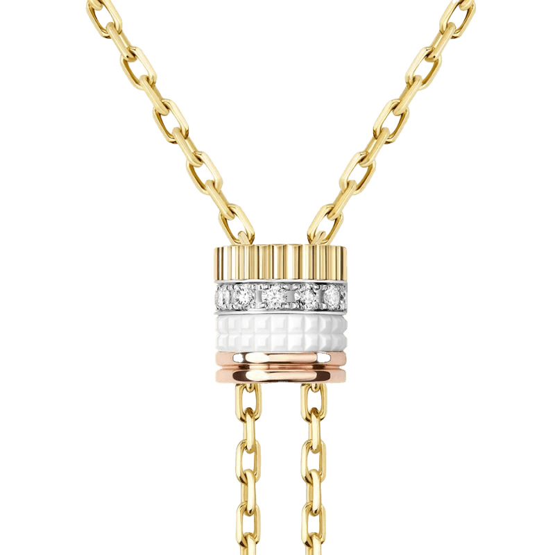 BOUCHERON ブシュロン キャトル ホワイト タイネックレス