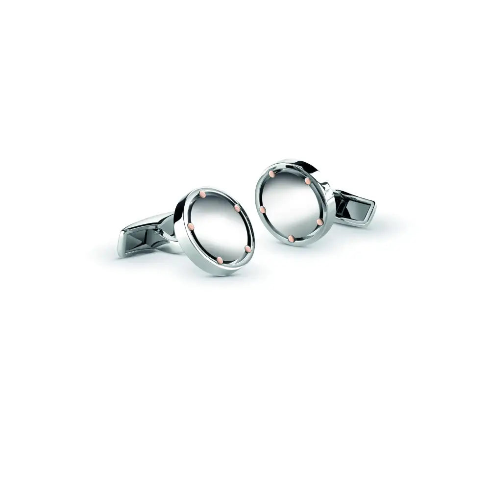 ダミアーニ D.side ゴールド、スチールカフスボタン 20059645