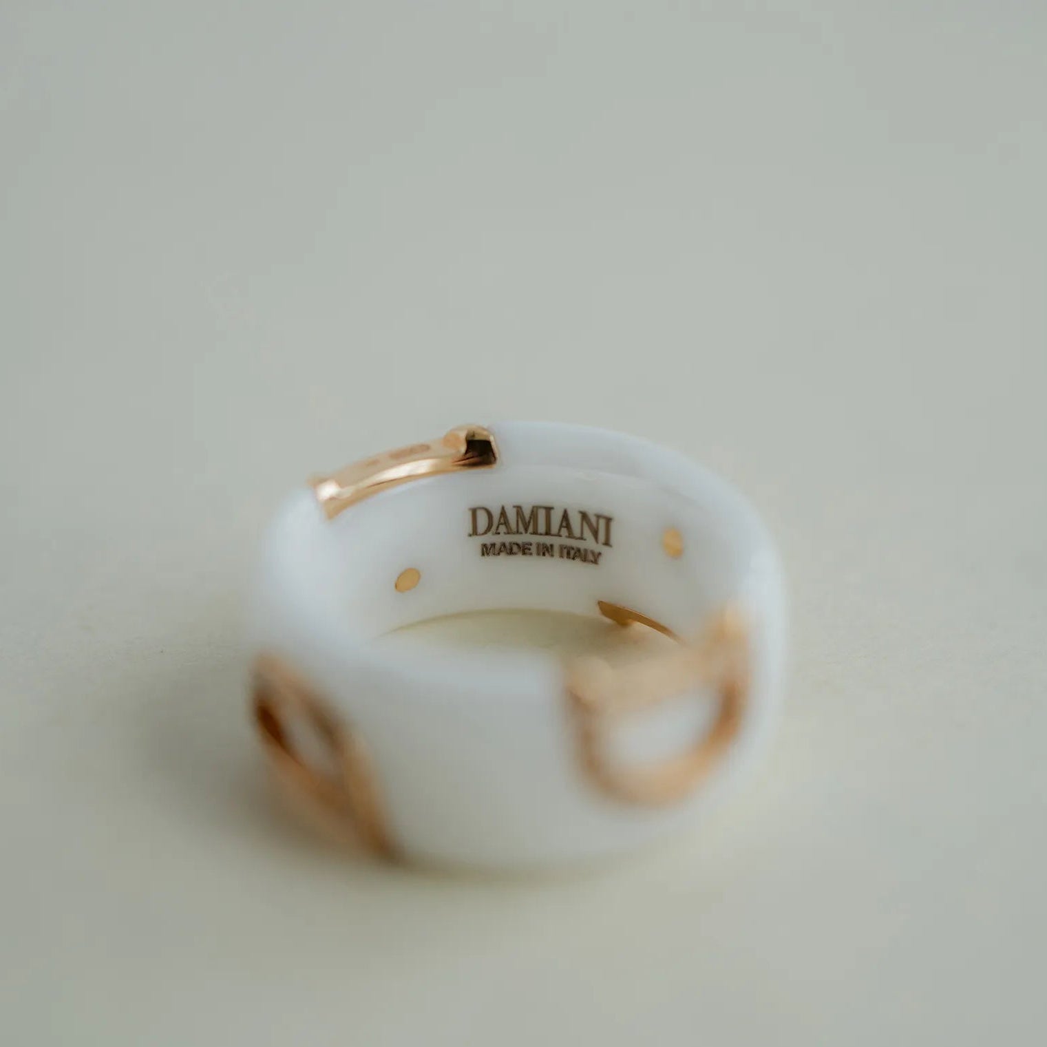ダミアーニ D.Icon ホワイトセラミックリング DAMIANI刻印