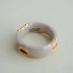 ダミアーニ D.Icon カプチーノセラミックリング DAMIANI刻印