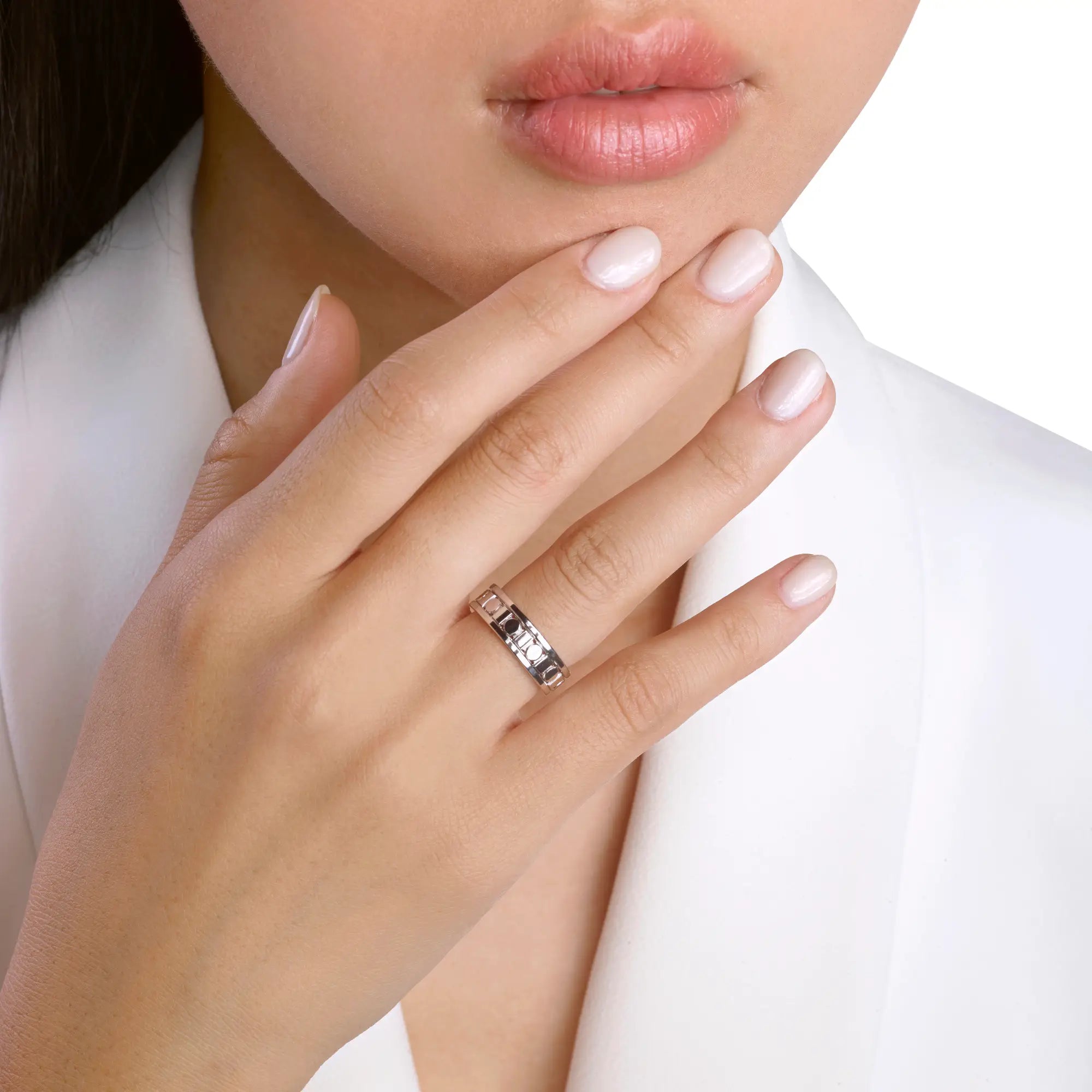 ダミアーニ ベル エポック・リール ホワイトゴールド、リング 5,7 mm 20093132_c