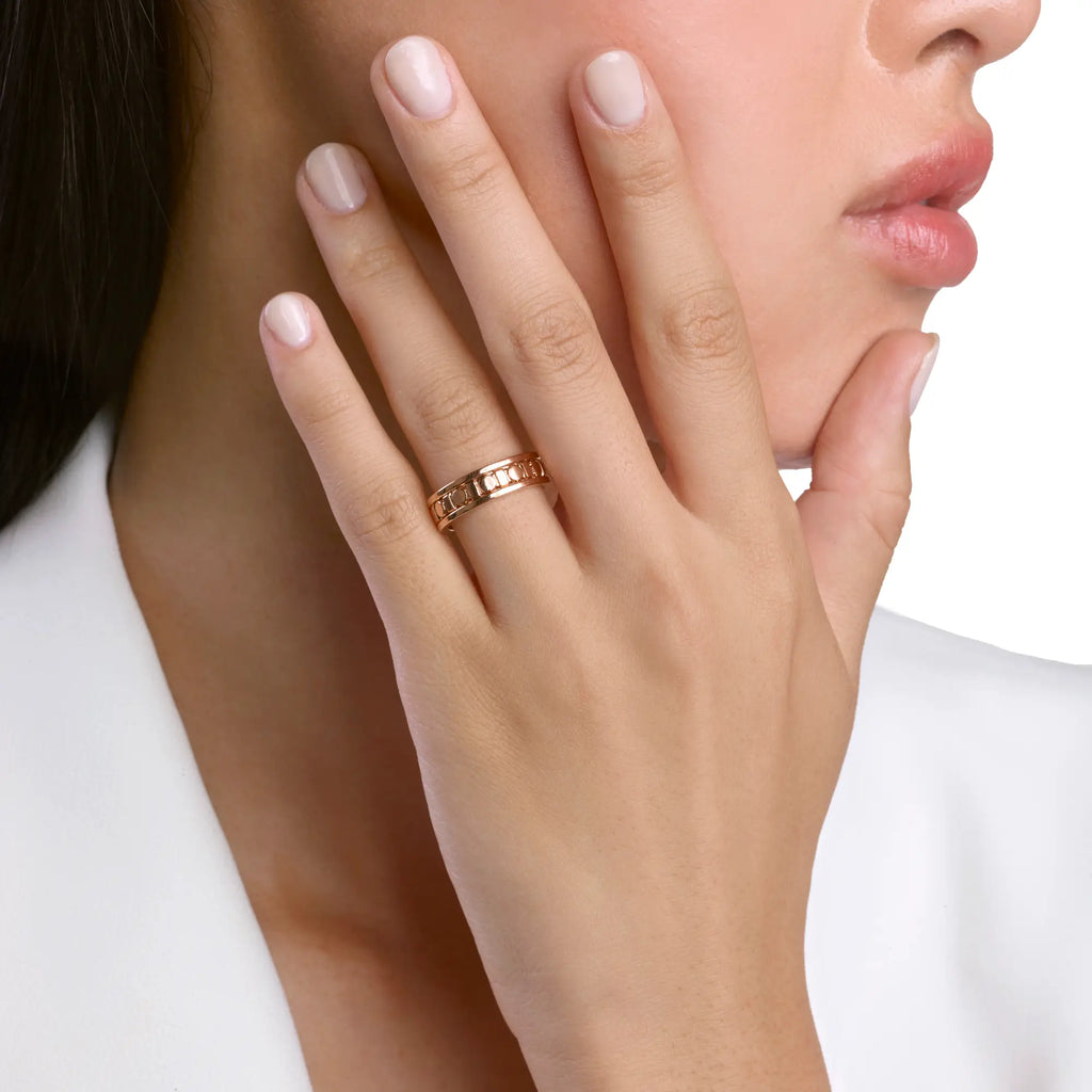 ダミアーニ ベル エポック・リール ピンクゴールド、リング 5,7 mm 20093133_c