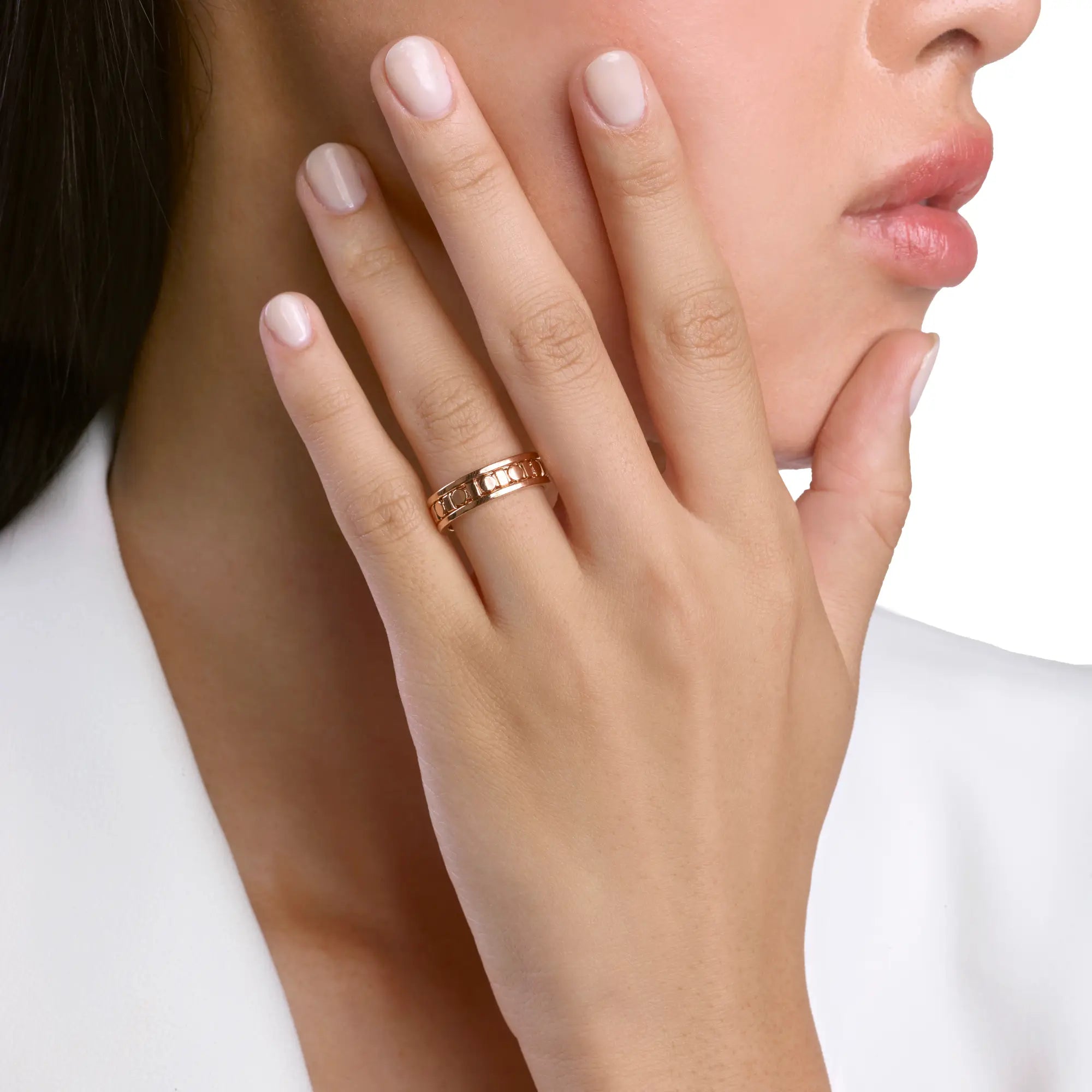 ダミアーニ ベル エポック・リール ピンクゴールド、リング 5,7 mm 20093133_c