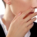 ダミアーニ ベル エポック・リール ピンクゴールド、ダイヤモンド イヤリング  5,7 mm 20093333