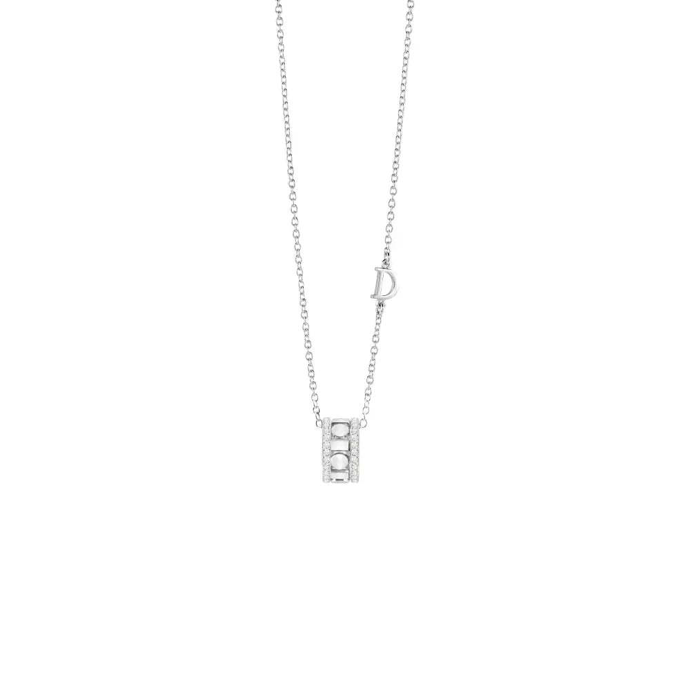 ダミアーニ ベル エポック・リール ホワイトゴールド、ダイヤモンド、ネックレス 5,7 mm 20094032