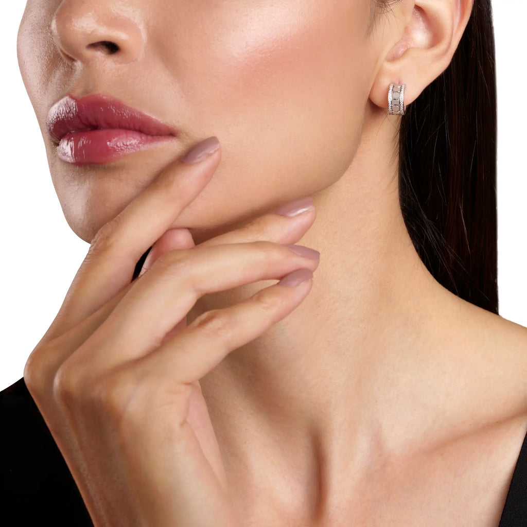 ダミアーニ ベル エポック・リール ホワイトゴールド、ダイヤモンド、ピアス 5,7 mm 20094036