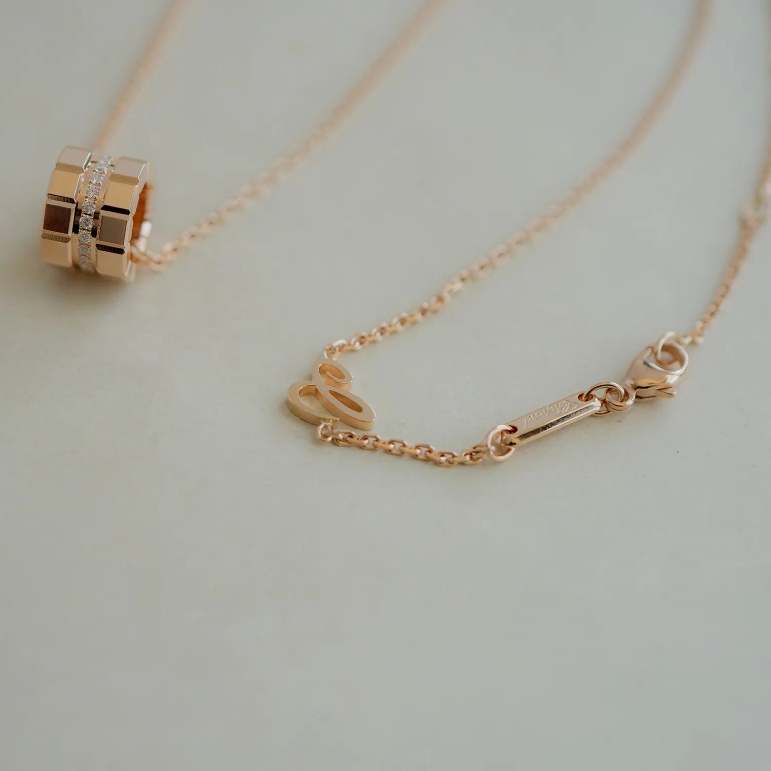 Chopard ショパール アイスキューブ ローズゴールド ネックレス 797005-5003