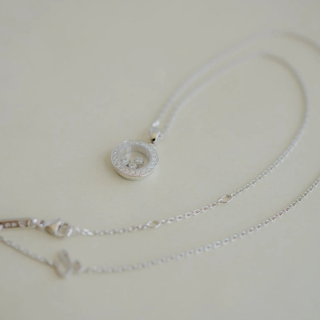 Chopard ショパール ハッピーダイヤモンド アイコン ペンダント ホワイトゴールド 79A018-1201