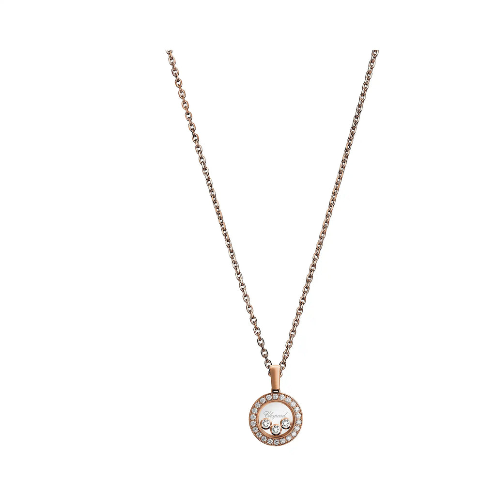 Chopard ショパール ハッピーダイヤモンド アイコン ペンダント ローズゴールド 79A018-5201
