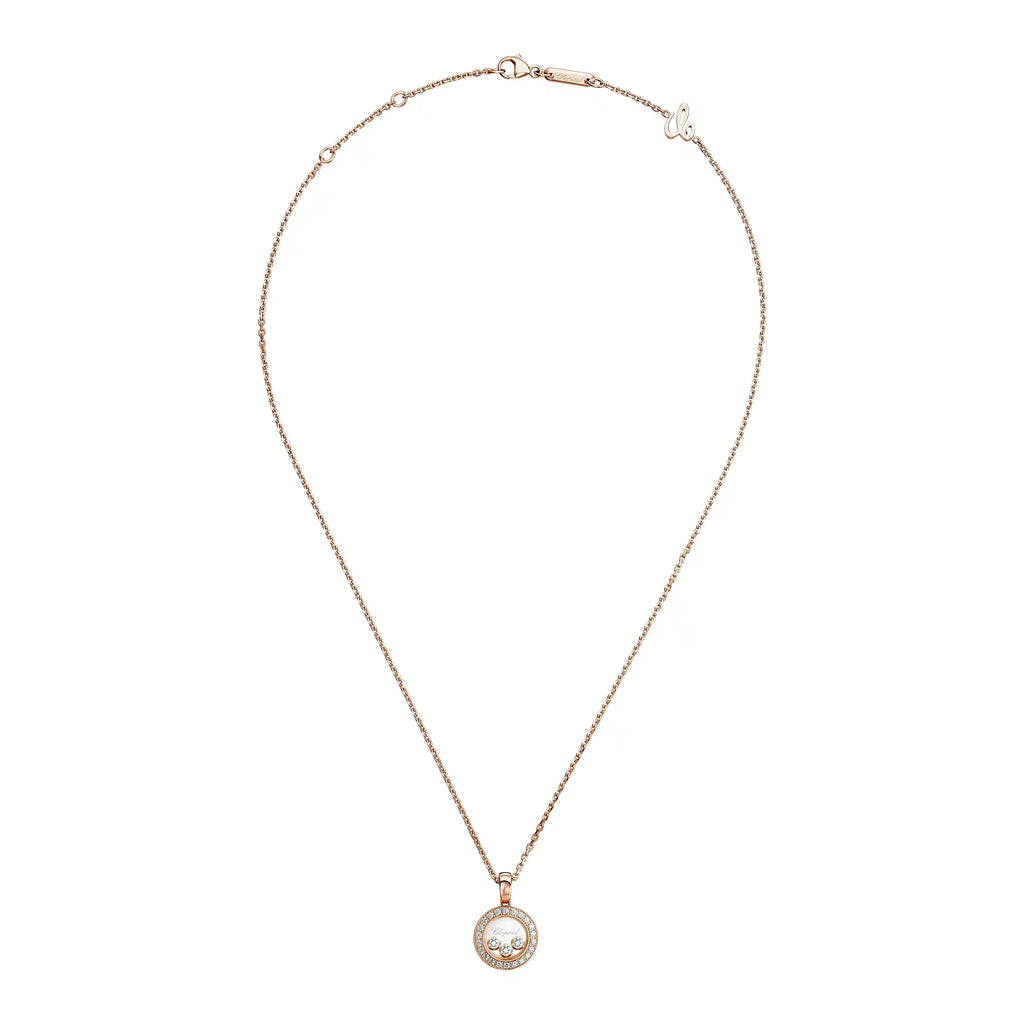 Chopard ショパール ハッピーダイヤモンド アイコン ペンダント ローズゴールド 79A018-5201
