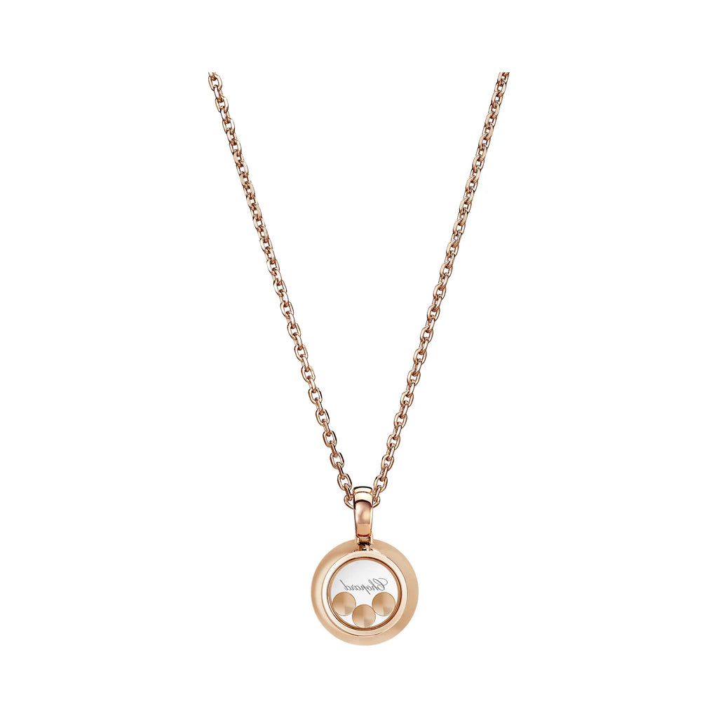 Chopard ショパール ハッピーダイヤモンド アイコン ペンダント ローズゴールド 79A018-5201