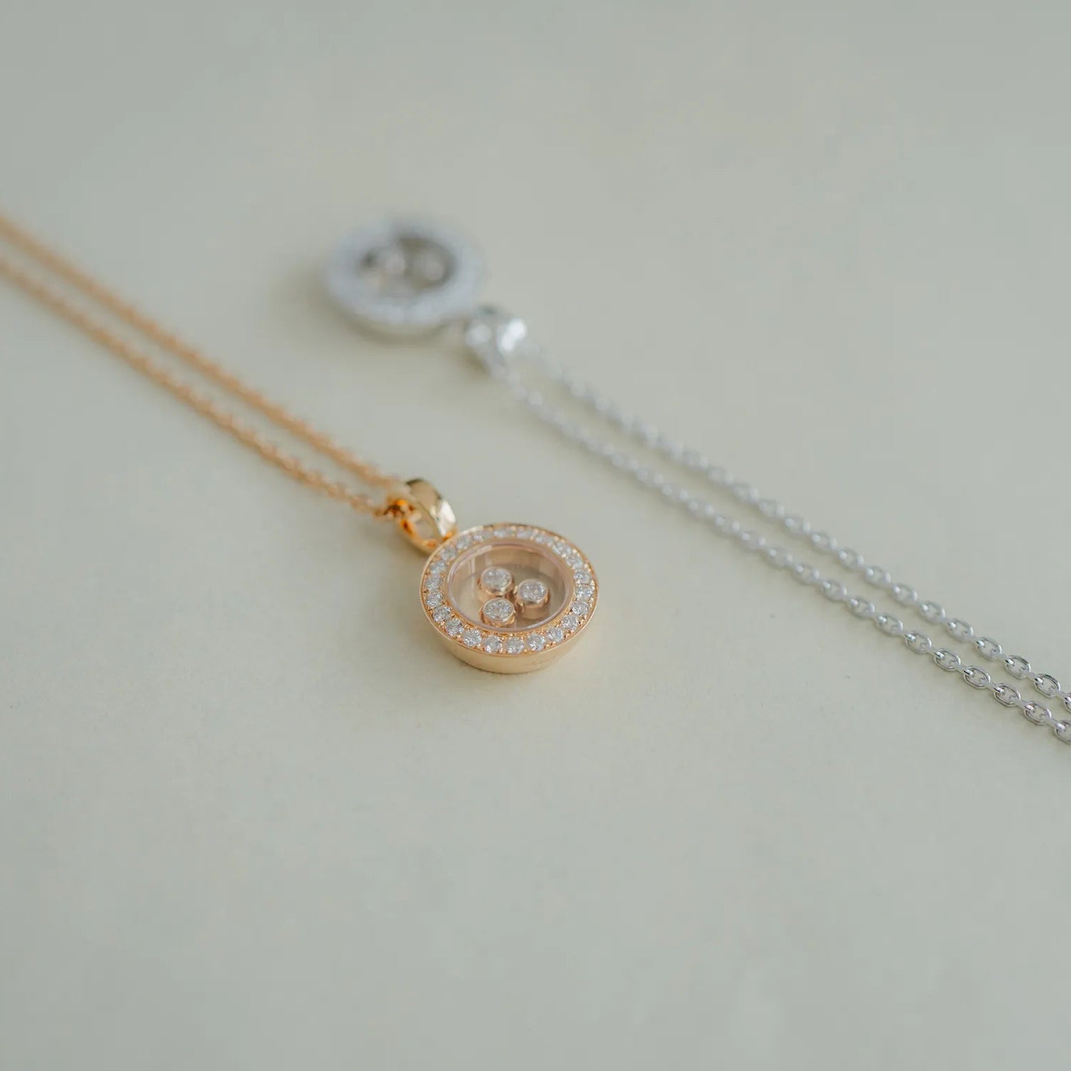 Chopard ショパール ハッピーダイヤモンド アイコン ペンダント ローズゴールド 79A018-5201