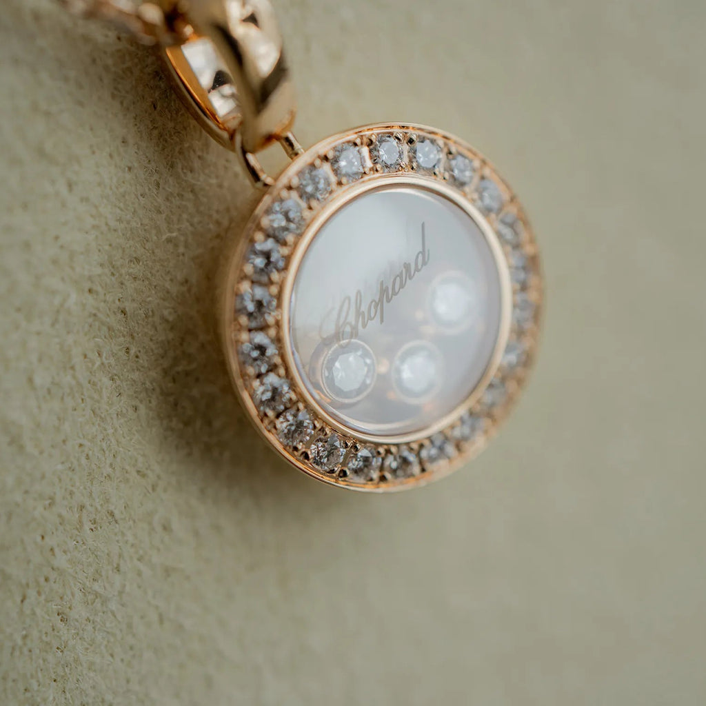 Chopard ショパール ハッピーダイヤモンド アイコン ペンダント ローズゴールド 79A018-5201