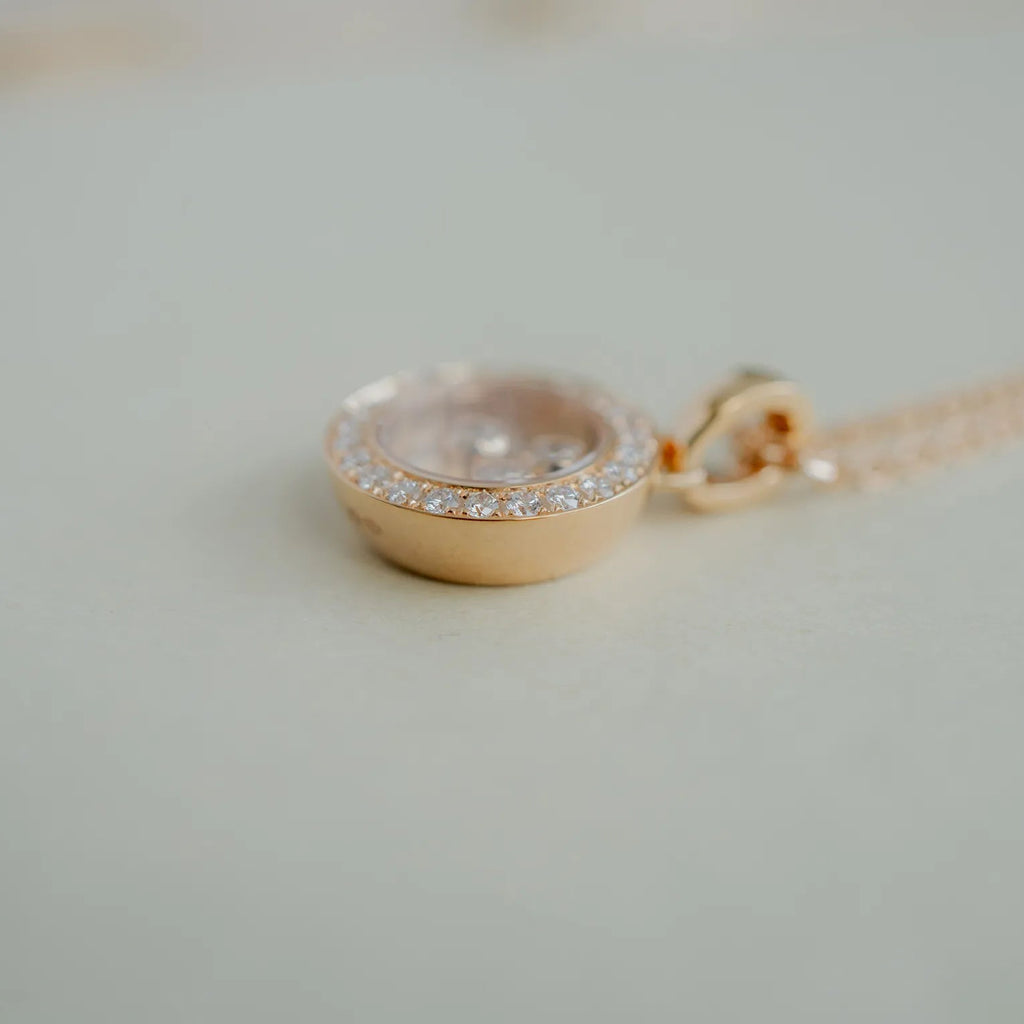 Chopard ショパール ハッピーダイヤモンド アイコン ペンダント ローズゴールド 79A018-5201