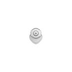 ショパール マイハッピーハート ホワイトゴールド シングルピアス 83A086-1902