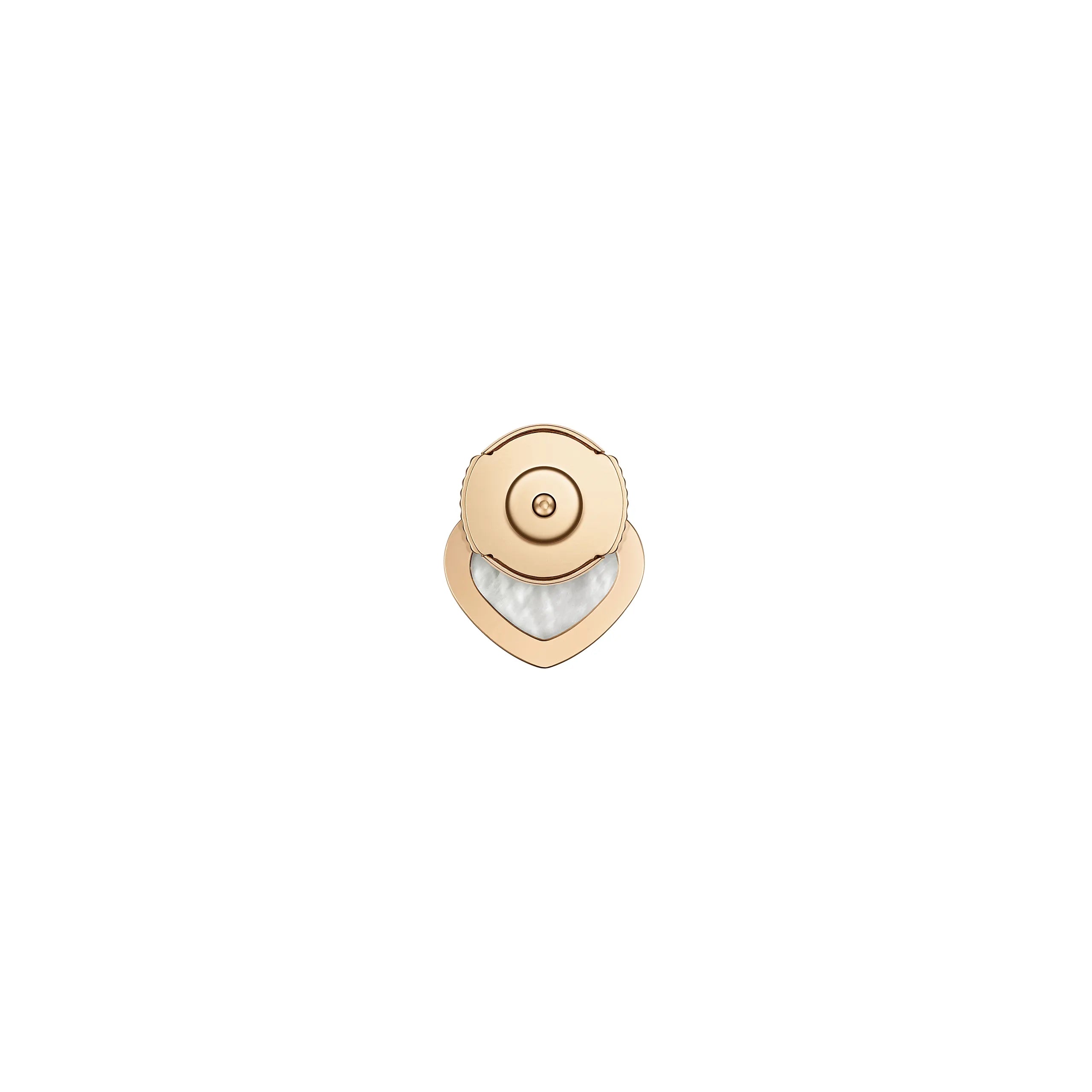 ショパール マイハッピーハート ローズゴールド シングルピアス(マザーオブパール)83A086-5302