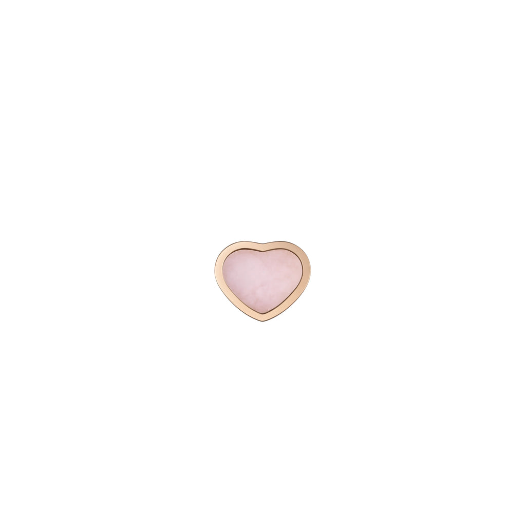 ショパール マイハッピーハート ローズゴールド シングルピアス(ピンクオパール) 83A086-5622