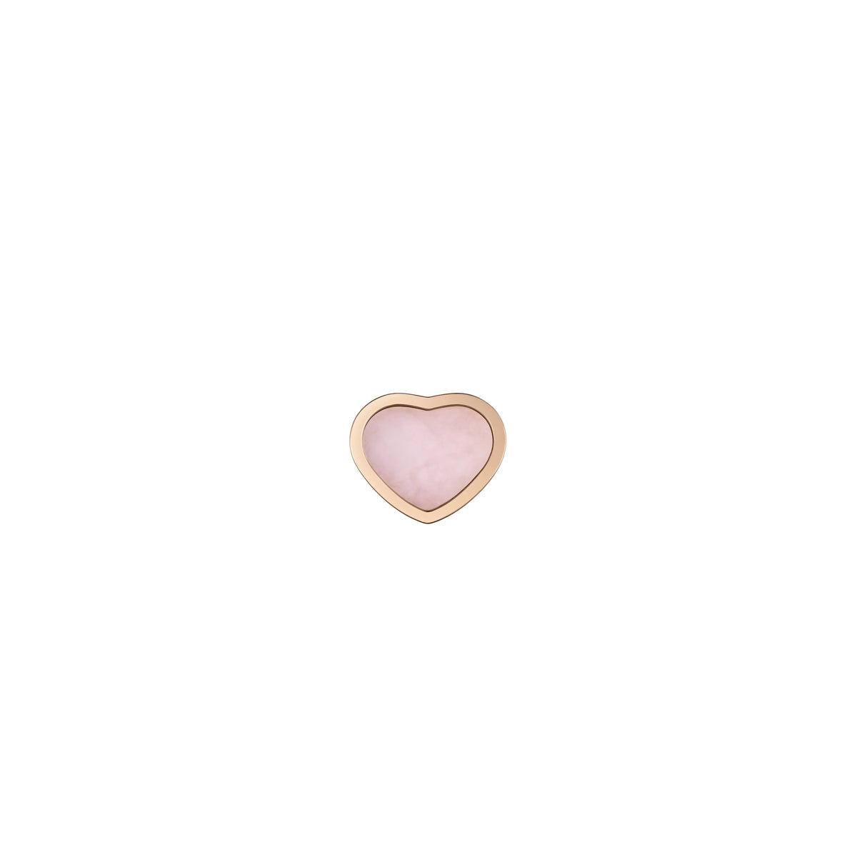 ショパール マイハッピーハート ローズゴールド シングルピアス(ピンクオパール) 83A086-5622