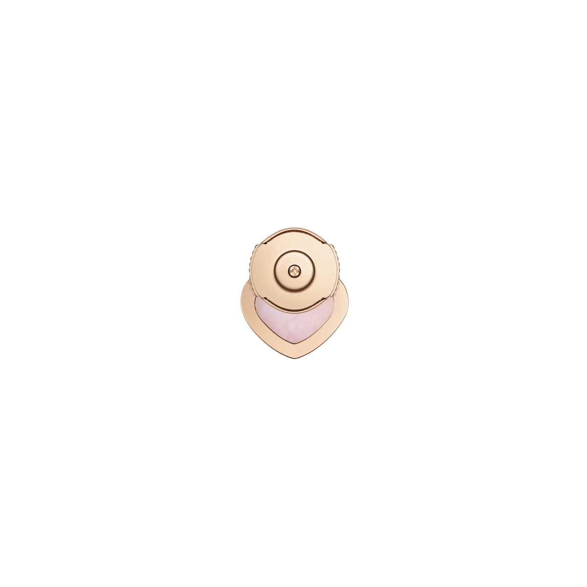 ショパール マイハッピーハート ローズゴールド シングルピアス(ピンクオパール) 83A086-5622