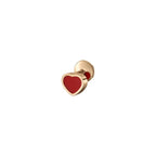 ショパール マイハッピーハート ローズゴールド シングルピアス(カーネリアン)83A086-5802