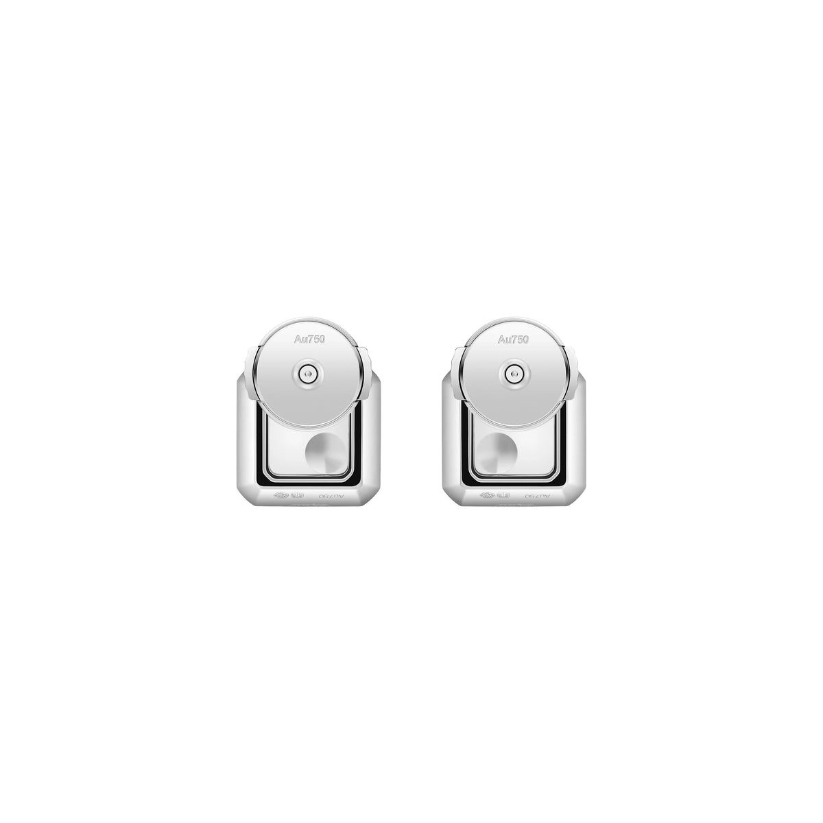 ショパール ハッピーダイヤモンド アイコン スクエアピアス ホワイトゴールド パヴェダイヤモンド 83A114-1201