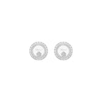 ショパール ハッピーダイヤモンド アイコン ホワイトゴールド ダイヤモンド イヤリング 83A191-1201