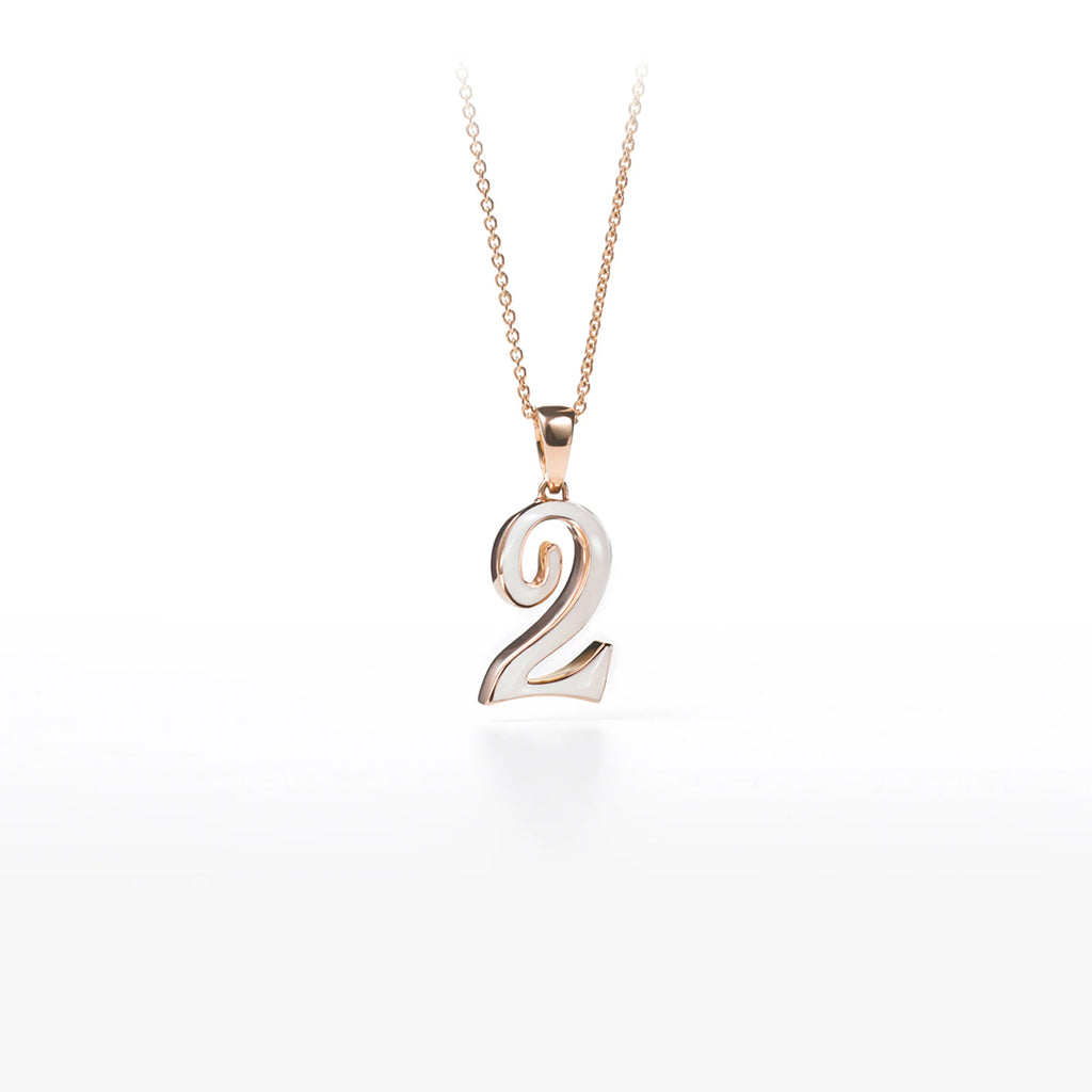 フランクミュラー タリスマン ナンバー ペンダント エマイユ No.2 ETG PN 02/2 WHITE