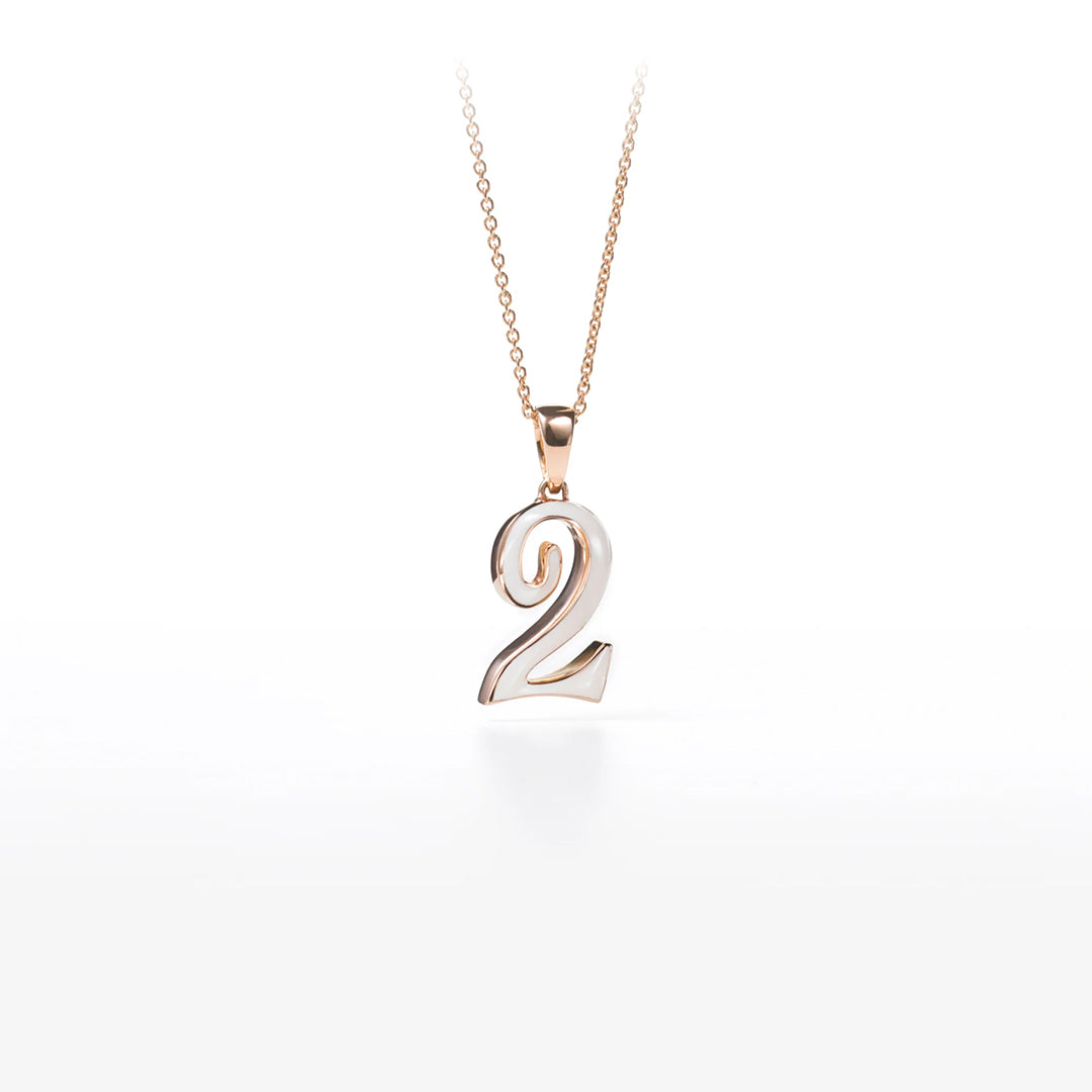 フランクミュラー タリスマン ナンバー ペンダント エマイユ No.2 ETG PN 02/2 WHITE