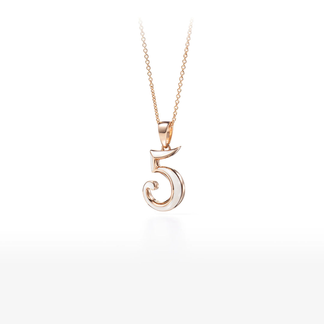 フランクミュラー タリスマン ナンバー ペンダント エマイユ No.5 ETG PN 02/5 WHITE