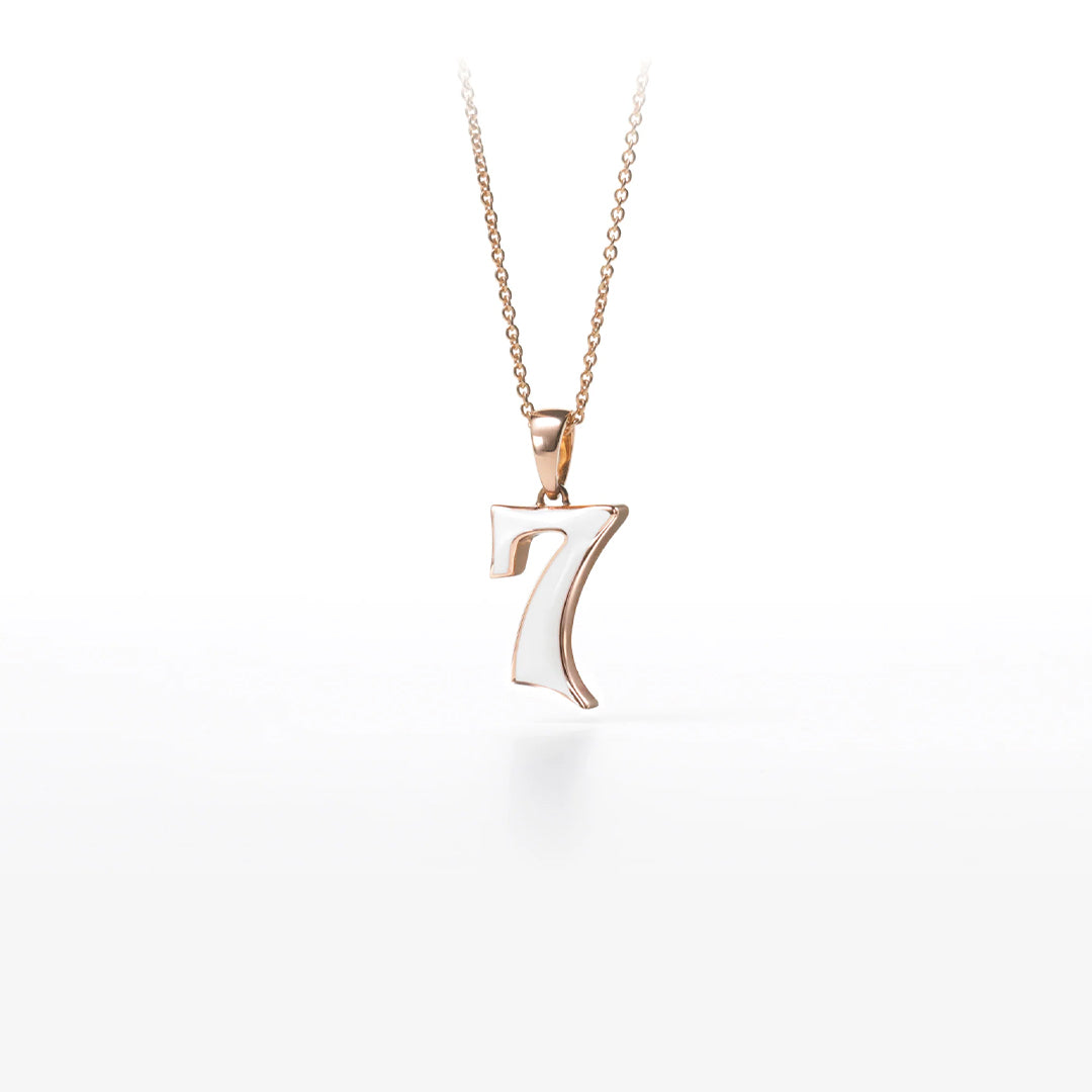 フランクミュラー タリスマン ナンバー ペンダント エマイユ No.7 ETG PN 02/7 WHITE