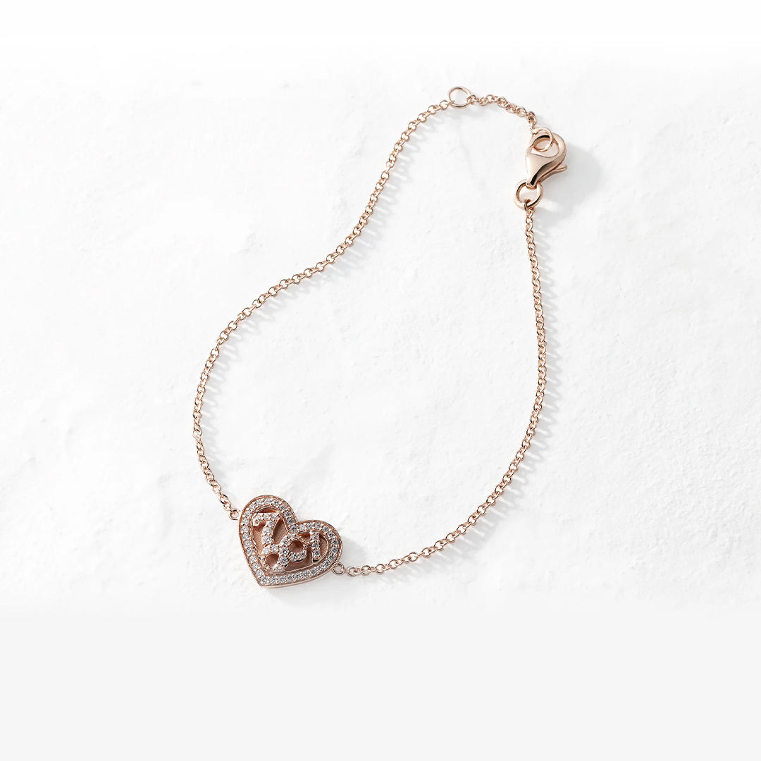 フランクミュラー ダイヤモンド ナンバー ハート ブレスレット LNH-B02D