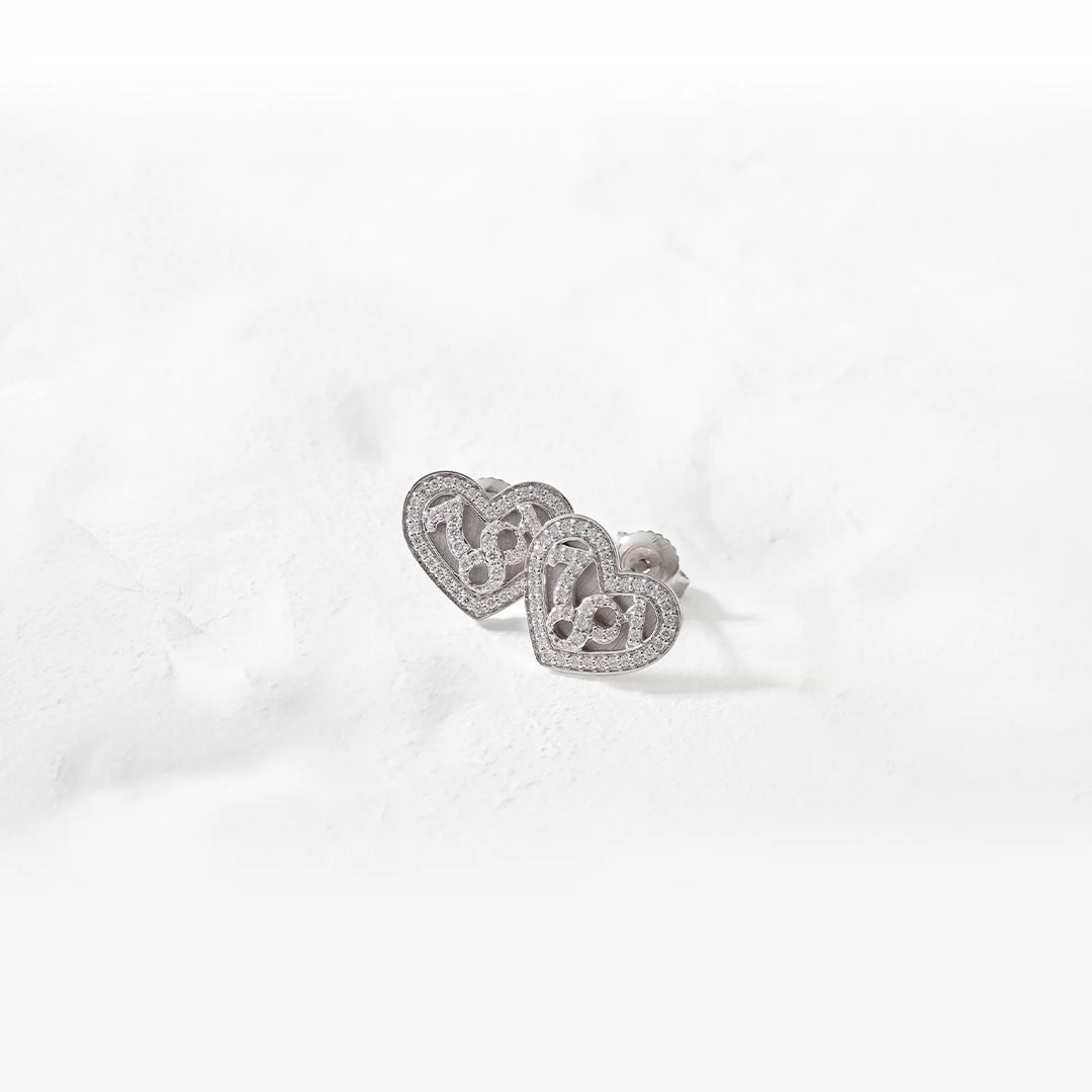 フランクミュラー ダイヤモンド ナンバー ハート ピアス LNH-E03D