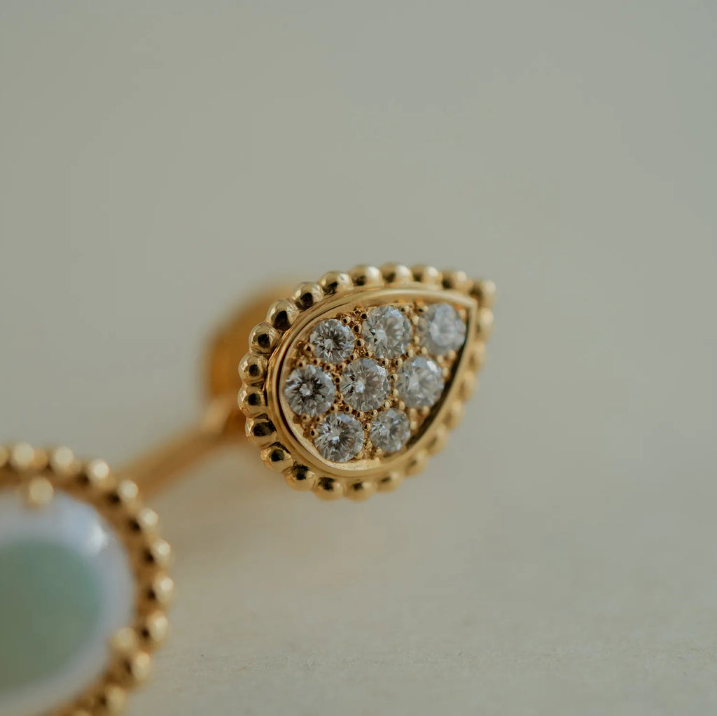 BOUCHERON ブシュロン セルパンボエム 2モチーフ シングル スタッズイヤリング JCO01428
