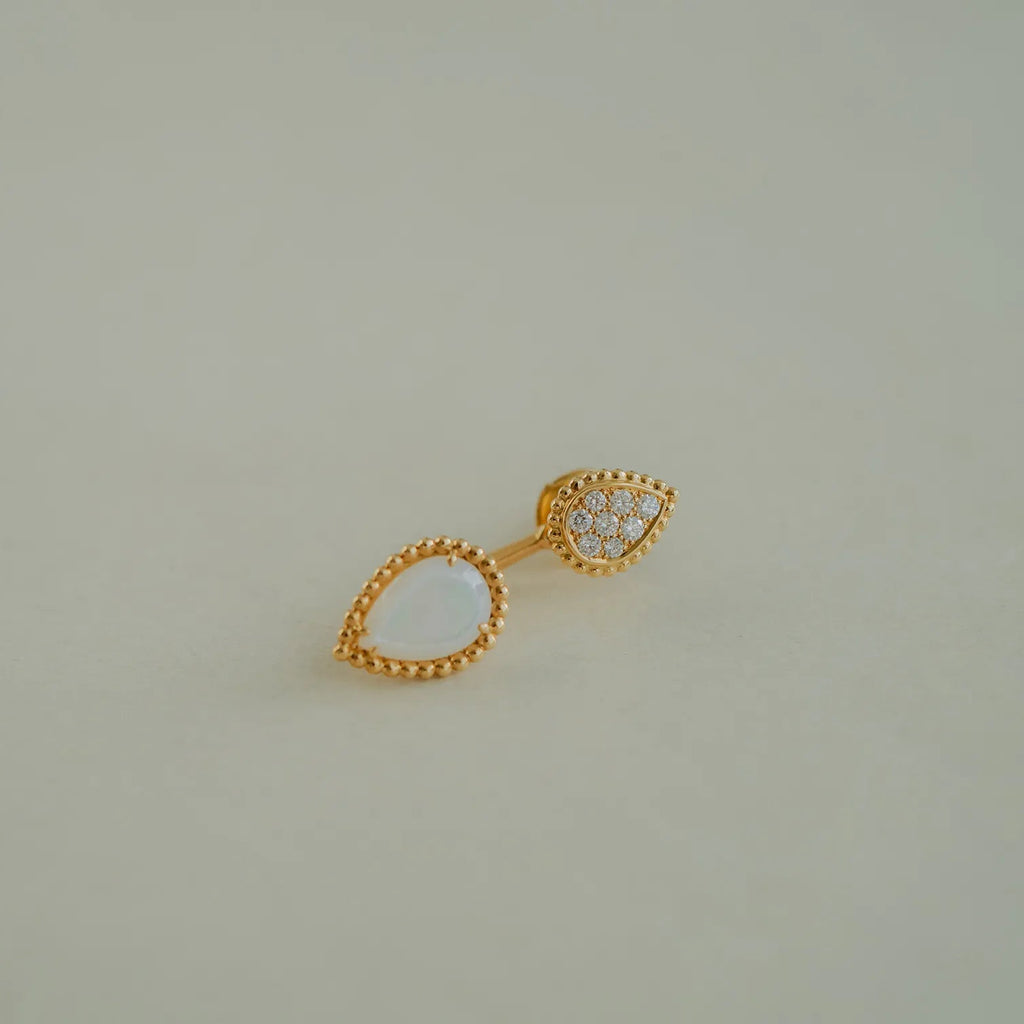 BOUCHERON ブシュロン セルパンボエム 2モチーフ シングル スタッズイヤリング JCO01428