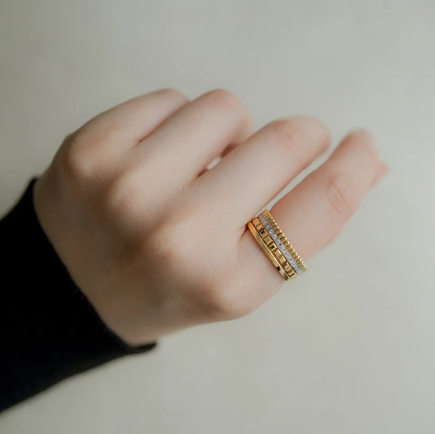 BOUCHERON ブシュロン キャトル ラディアント ダイヤモンド リング イエローゴールド スモール JRG02487