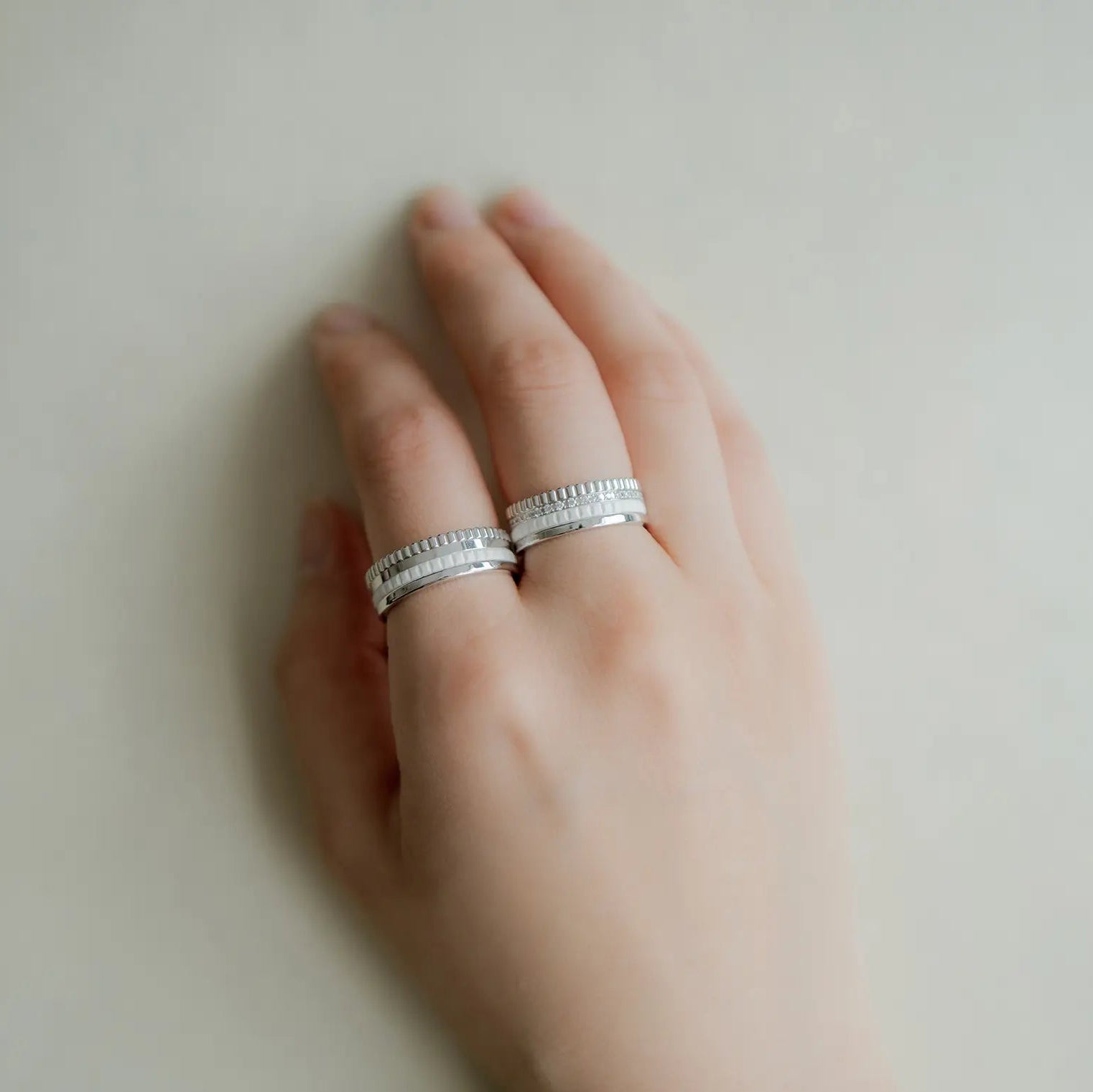 BOUCHERON ブシュロン キャトル ダブルホワイト リング スモール JRG03276