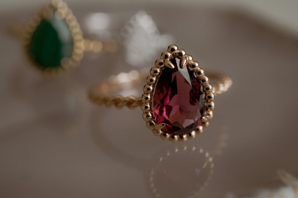 BOUCHERON ブシュロン SERPENT BOHÈME RHODOLITE GARNET セルパンボエム リング スモール JRG02783