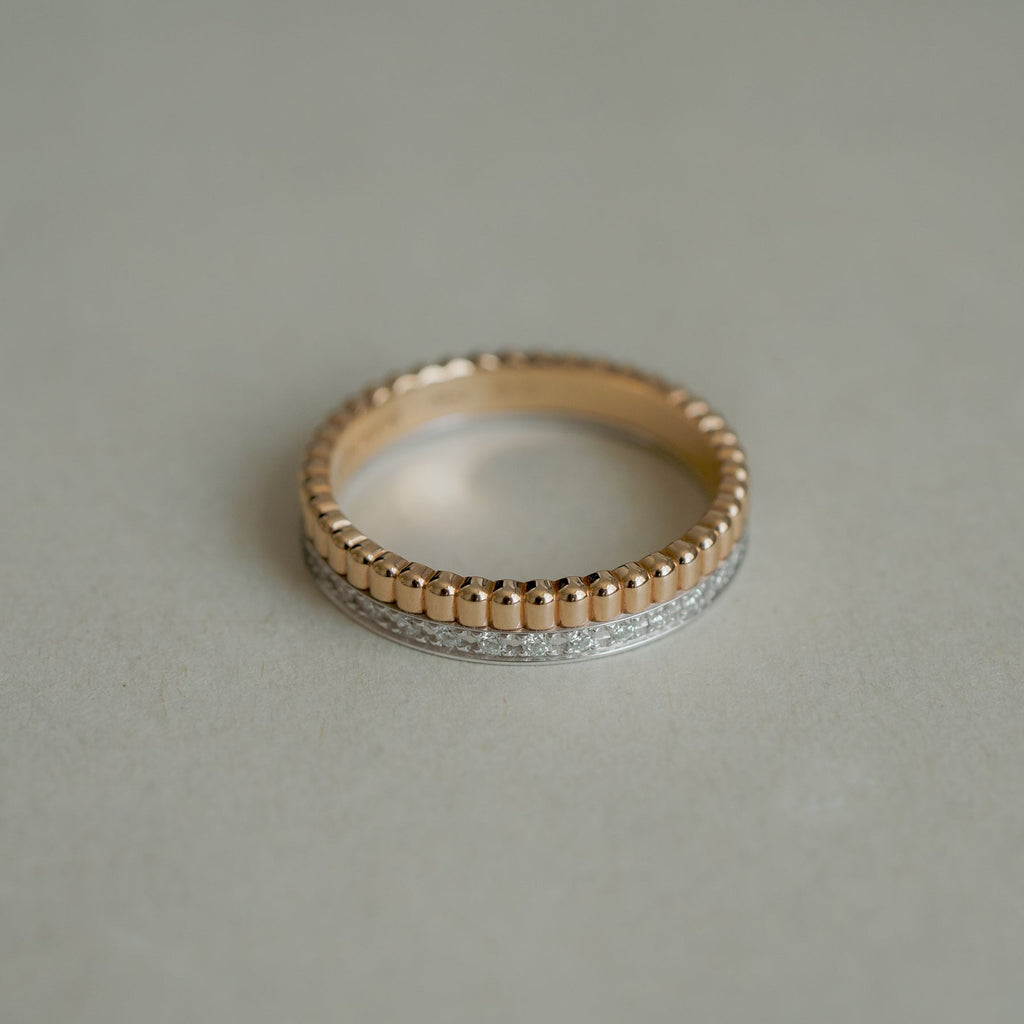 BOUCHERON ブシュロン キャトル ラディアント ダイヤモンド リング ハーフ JAL00134