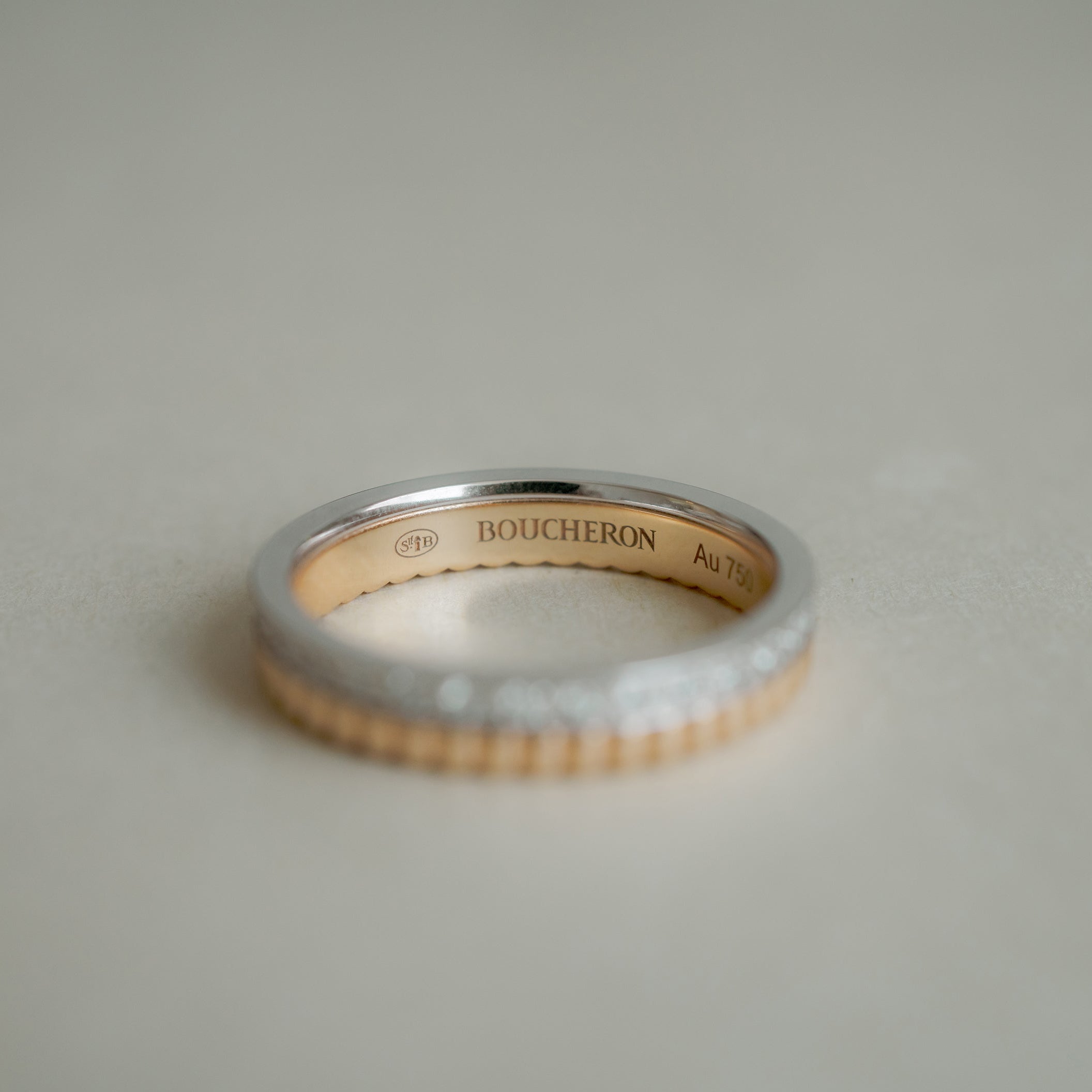 BOUCHERON ブシュロン キャトル ラディアント ダイヤモンド リング ハーフ JAL00134