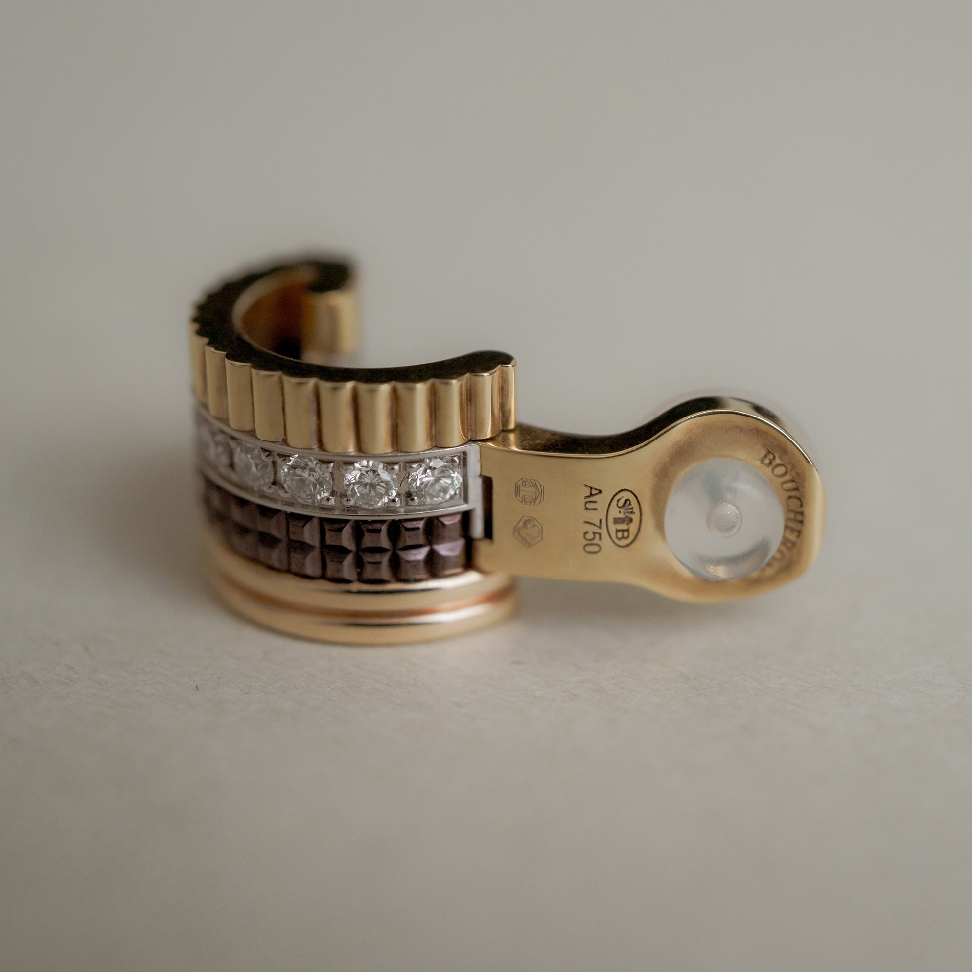 BOUCHERON ブシュロン キャトル クラシック シングル クリップイヤリング スモール JCO01473
