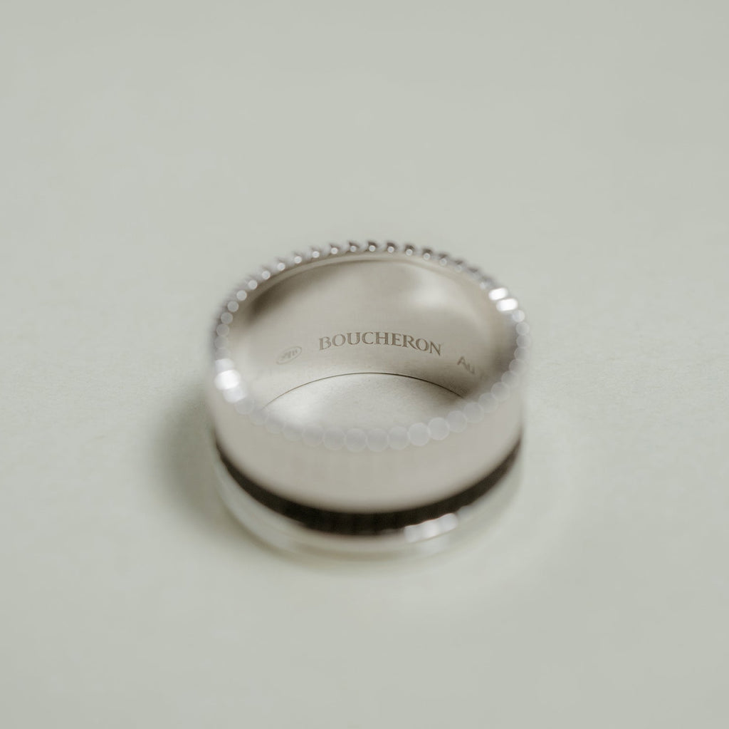 BOUCHERON ブシュロン キャトル ブラック リング ラージ JRG01789