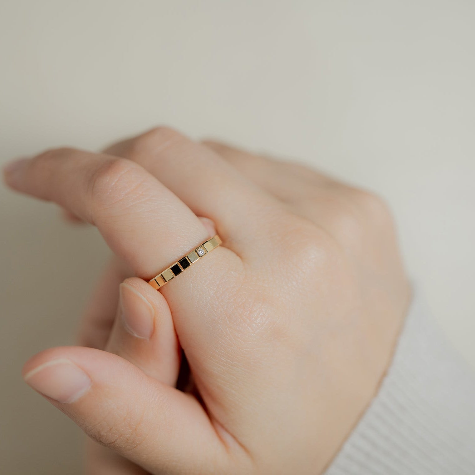 ショパール アイスキューブ イエローゴールド リング(ダイヤモンド)@827702-0229