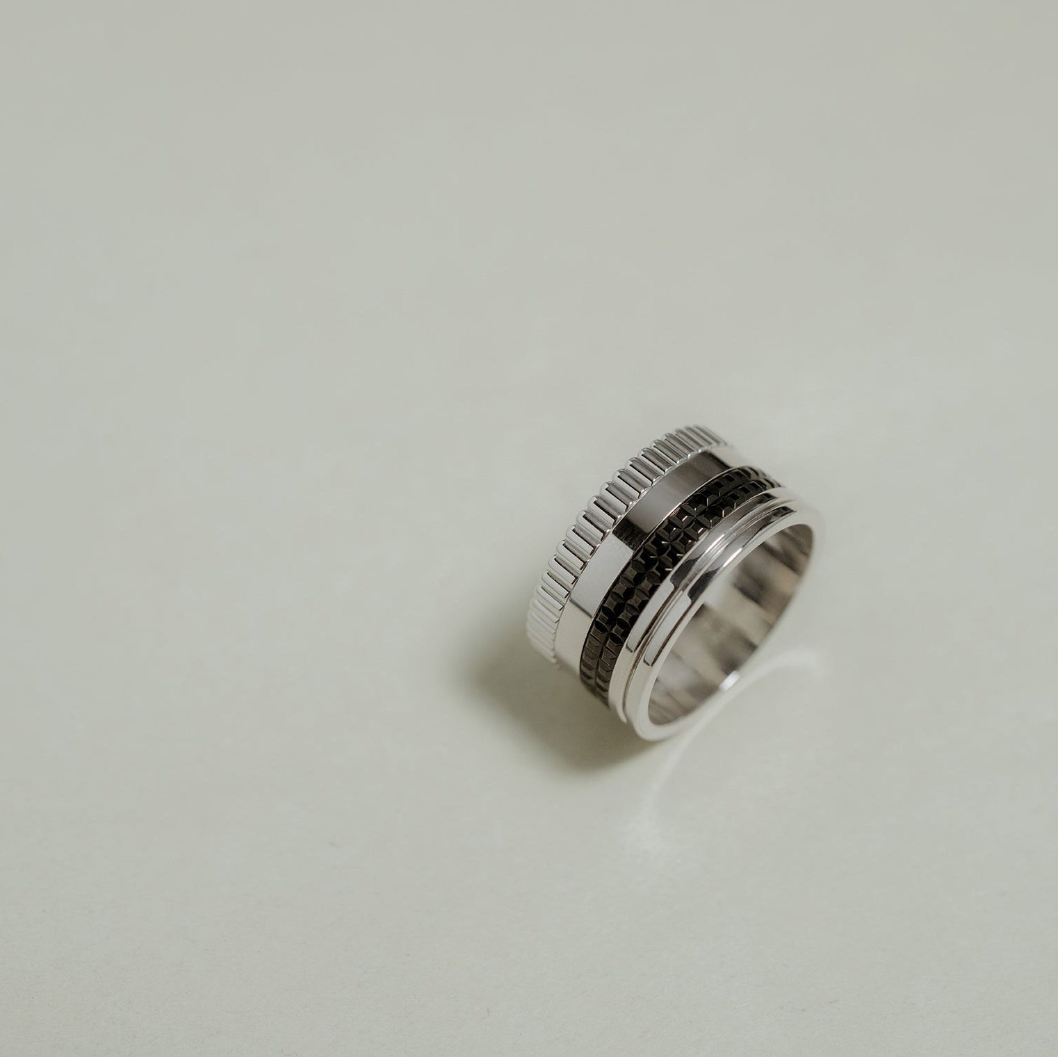 BOUCHERON ブシュロン キャトル ブラック リング ラージ JRG01789
