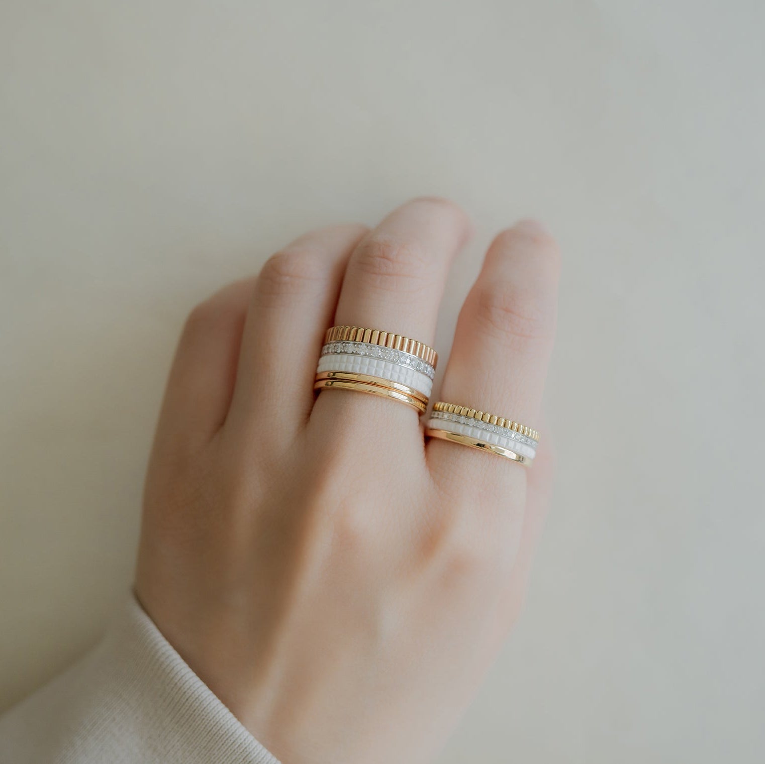BOUCHERON ブシュロン キャトル ホワイト ダイヤモンド リング ラージ