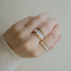 BOUCHERON ブシュロン キャトル ホワイト ダイヤモンド リング ラージ JRG01599