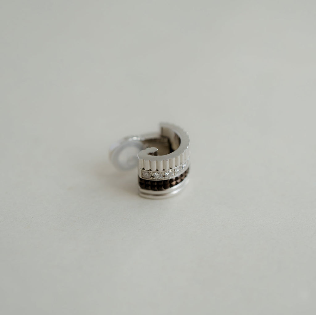BOUCHERON ブシュロン キャトル ブラック シングル クリップイヤリング スモール JCO01475