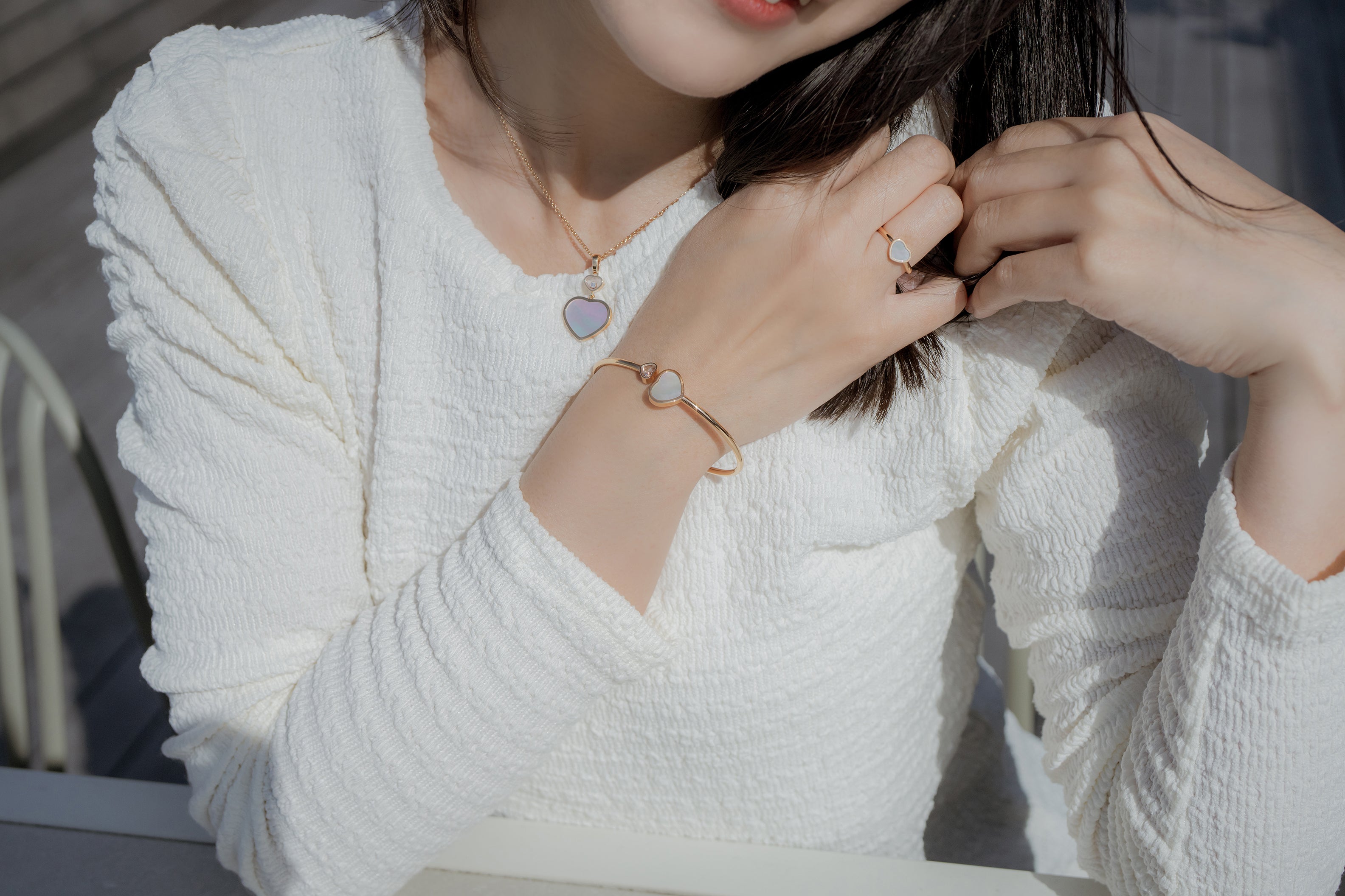 Chopard ショパール マイ ハッピーハート シェル　ネックレス 81A086-5301