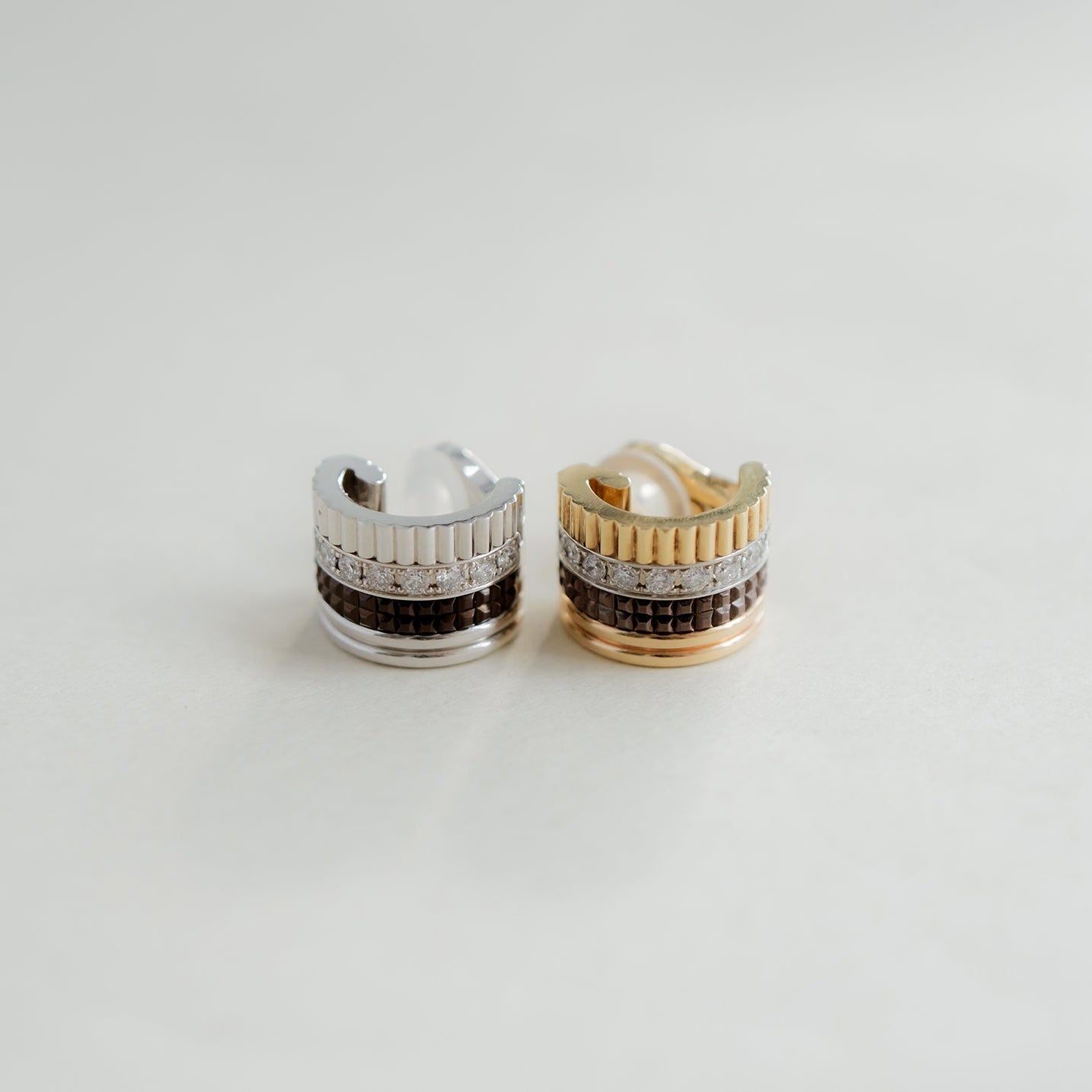 BOUCHERON ブシュロン キャトル ブラック シングル クリップイヤリング スモール JCO01475